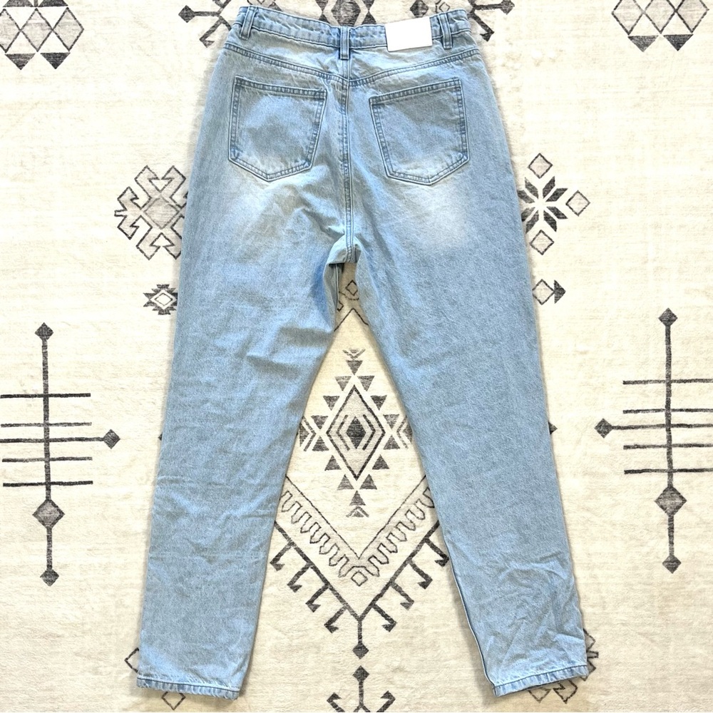 Misguided High Rise Patchwork Distressed Jeans Si… - image 9